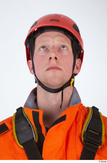 Sam Atkins Firemen in Orange Covealls Details head helmet 0007.jpg